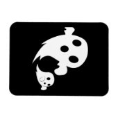 Witte Boo  Magneet (Horizontaal)