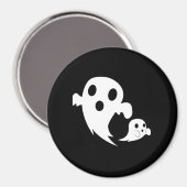 Witte Boo Magneet (Voorkant / Achterkant)