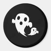 Witte Boo  Magneet (Voorkant)