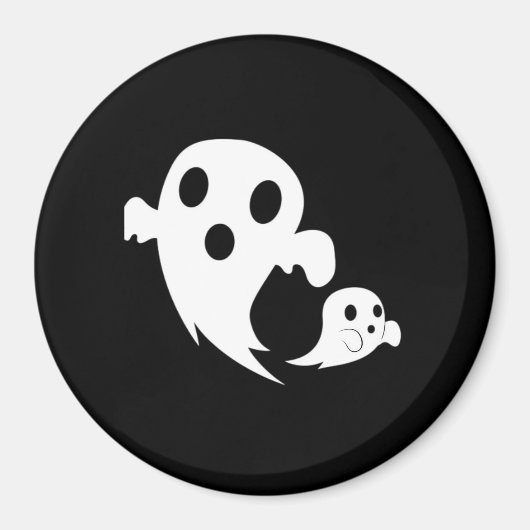 Witte Boo Magneet (Voorkant)