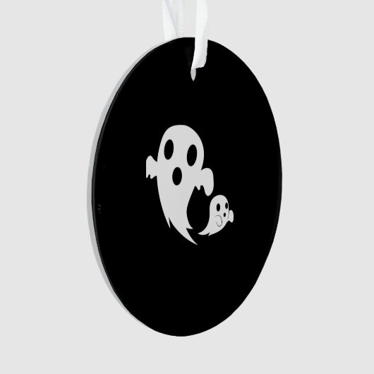 Witte Boo Ornament (voorkant)