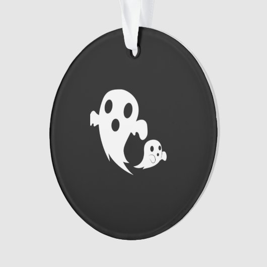 Witte Boo  Ornament (voorkant)