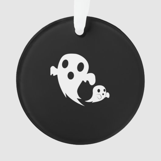Witte Boo Ornament (voorkant)