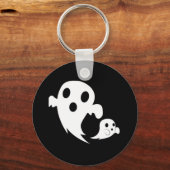 Witte Boo Sleutelhanger (Voorkant)