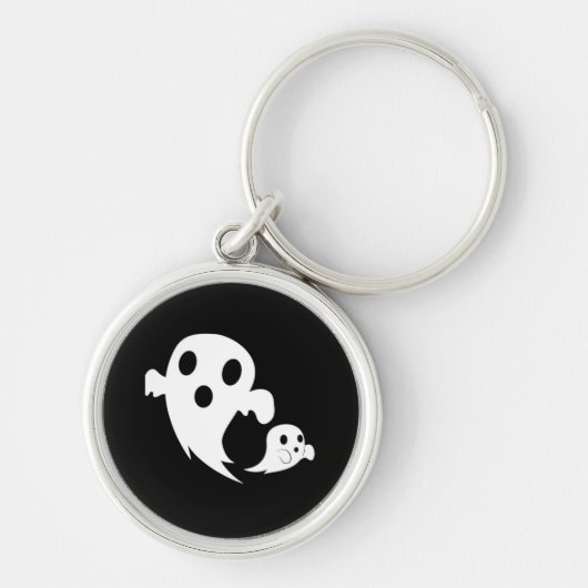 Witte Boo Sleutelhanger (Voorkant)