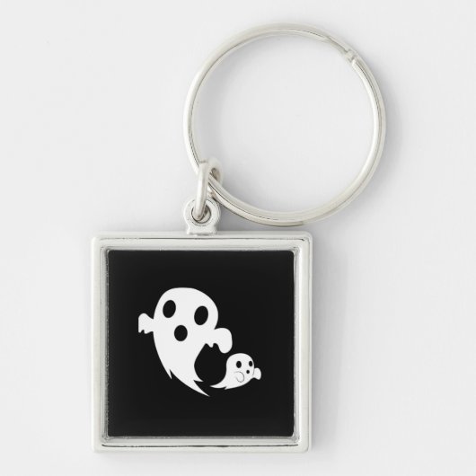 Witte Boo Sleutelhanger (Voorkant)