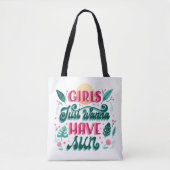 Witte boodschappentas met zwarte handvatten tote bag (Voorkant)