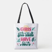 Witte boodschappentas met zwarte handvatten tote bag (Achterkant)