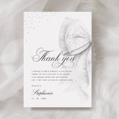 Witte Boog Bruidscadeau Bedankkaart