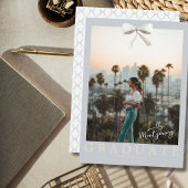 Witte Boog Coquette Traliewerk Afstudeeruitnodigin Kaart