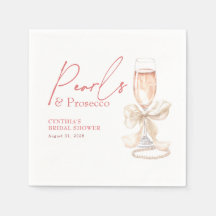 Witte Boog Parels & Prosecco Blush Bruidsdouche