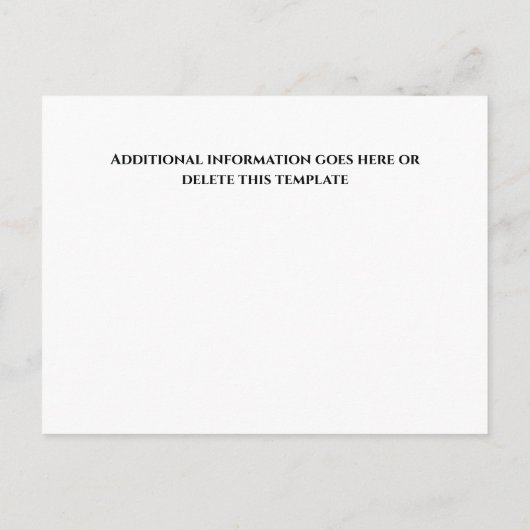 Witte boog zwarte lintlintopening VIP-gasten Aankondigingskaart (Achterkant)