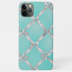 Witte Boogjes Turquoise Robins Ei Blauw Case-Mate iPhone Case