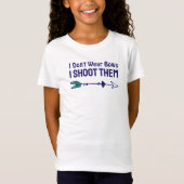 Witte Boogschutter Meisje Boogschutter T-shirt (Voorkant)