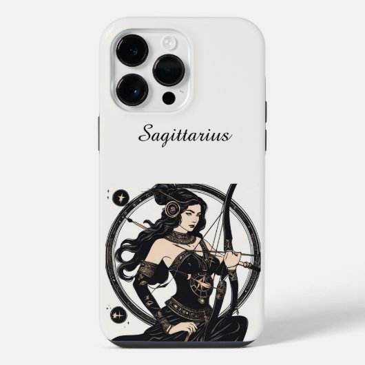Witte Boogschutter Sterrenbeeld iPhone / iPad hoes Hoesje (Achterkant)