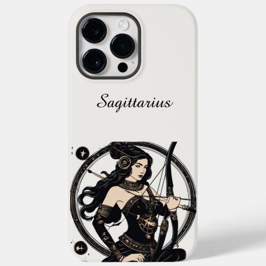 Witte Boogschutter Zodiac Sign iPhone / iPad hoesj Case-Mate iPhone Case (Achterkant)