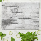 Witte boom berkenschors rustiek theedoek (Gevouwen)