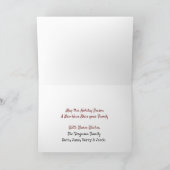 Witte Boom en Ornament Aangepaste Kaart (Binnen)