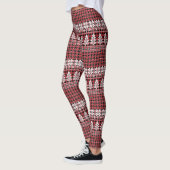 Witte Boom en Sneeuwvlok Leggings (Links)