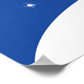 Witte boom in de sneeuw poster (Hoek)