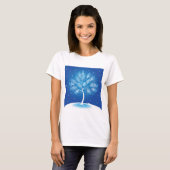 Witte boom in de sneeuw t-shirt (Voorkant volledig)