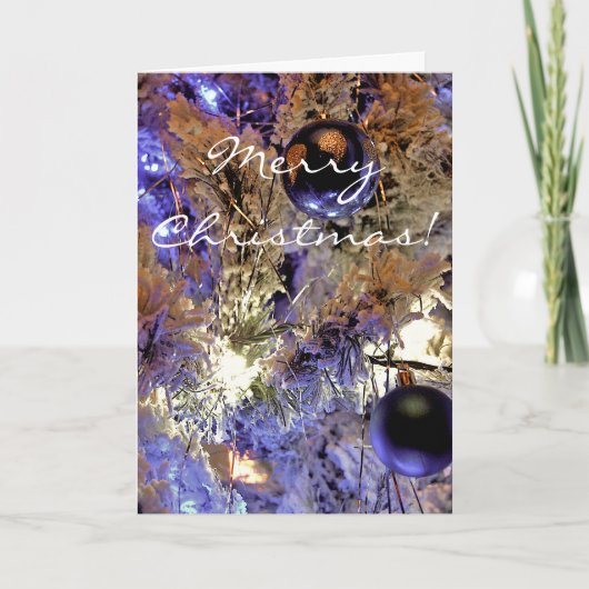 Witte boom [Kerst Kaart] Feestdagen Kaart (Voorkant)