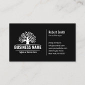 Witte Boom Logo Professionele Landschapsdiensten  Visitekaartje (Achterkant)