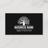 Witte Boom Logo Professionele Landschapsdiensten  Visitekaartje (Voorkant)
