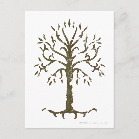 Witte boom van Gondor Briefkaart (Voorkant)