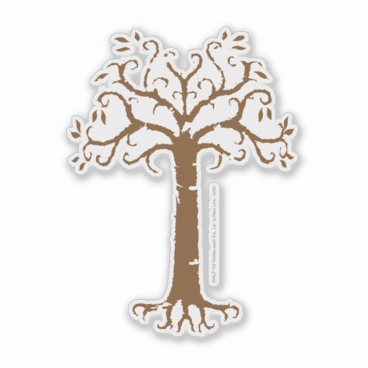 Witte boom van Gondor Sticker (Voorkant)