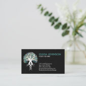 Witte boom van het Leven - Evolutie - Marmeerblade Visitekaartje (Staand voorkant)