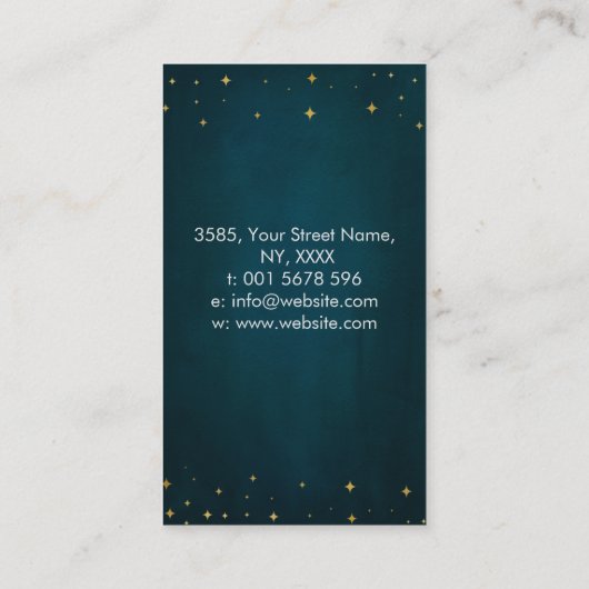 Witte boom van het leven - Yggdrasil - Kleurrijke  Visitekaartje (Achterkant)