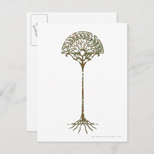Witte boom van Númenor Briefkaart (Voorkant / Achterkant)