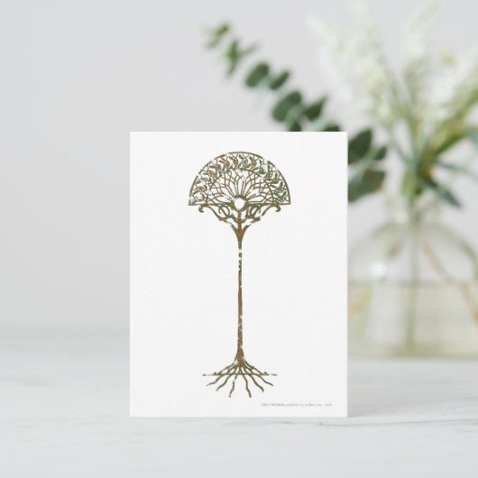 Witte boom van Númenor Briefkaart (Staand voorkant)