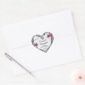 Witte boomschors Roze Butterfly Product Labels Log (Envelop)