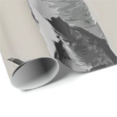 Witte boomstammen op beige cadeaupapier (Rol Hoek)