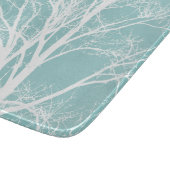 Witte boomtakken snijplank (Hoek)