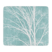 Witte boomtakken snijplank (Voorkant)