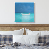 Witte boot Kilifi 2012 Canvas Afdruk (Insitu (Slaapkamer))