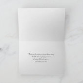 witte bord met zilverware bedankt kaart (Binnen)