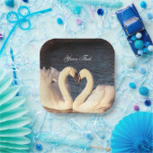 Witte Bord van swans-papier (Feest)