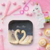 Witte Bord van swans-papier (Feest)