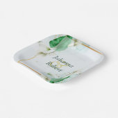 Witte borden met aanlangliggend papier papieren bordje (Gebogen)