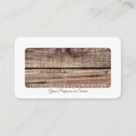 Witte border boom hout interieur elegant visitekaartje