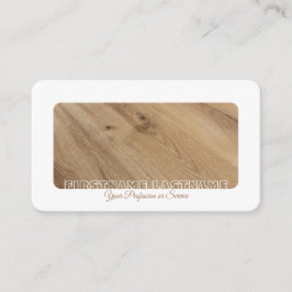 Witte border boom hout interieur elegant visitekaartje
