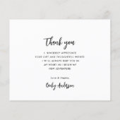 witte borstel dank u afstuderen kaart (Achterkant)