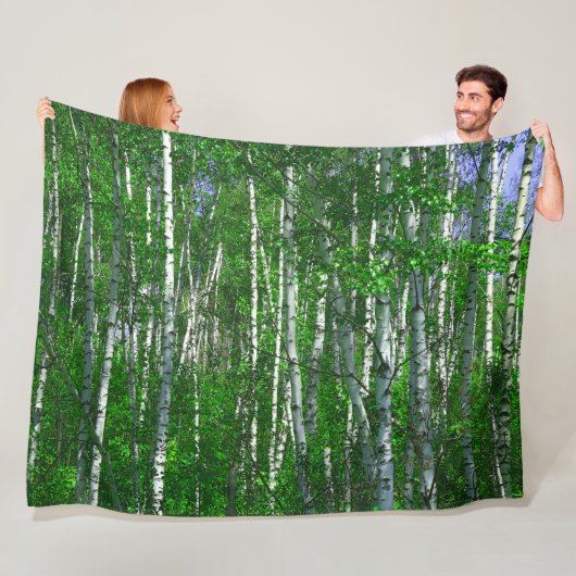 WITTE BOS FLEECE DEKEN (In situ)