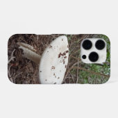 Witte bos paddestoel esthetische telefoonhoes iPhone hoesje (Achterkant horizontaal)
