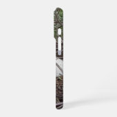 Witte bos paddestoel esthetische telefoonhoes iPhone hoesje (Linkerkant)