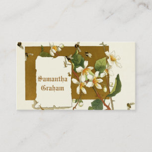  witte bosbessenbloemen op maat bloemig visitekaartje